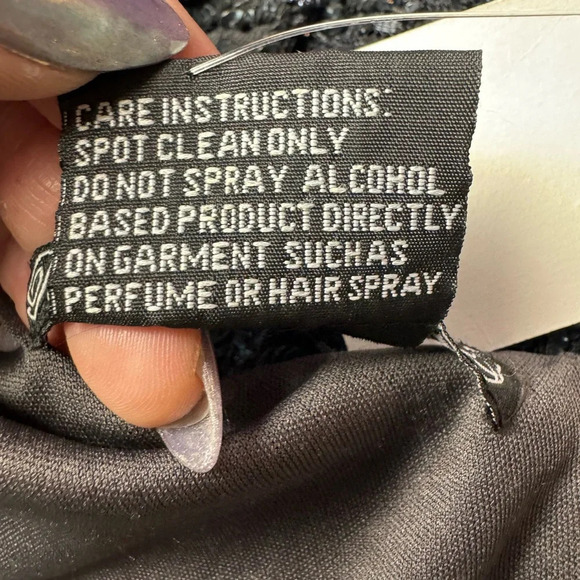 Pisarro Nights Beaded Art Deco Gown Gray Size 14 - Picture 9 of 13